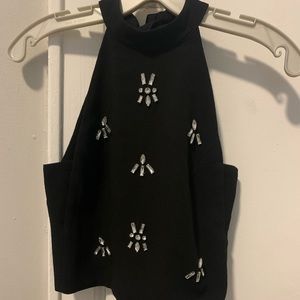 J.O.A. Los Angeles black crop top
